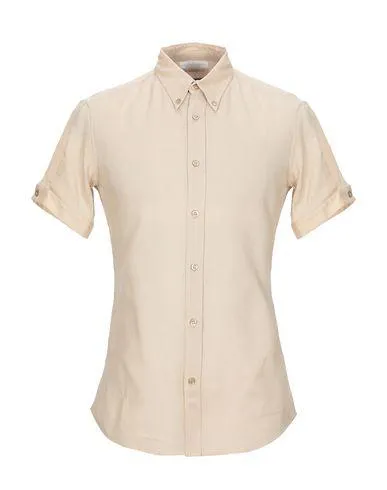 Alexander Mcqueen Man Shirt Sand 38 suit