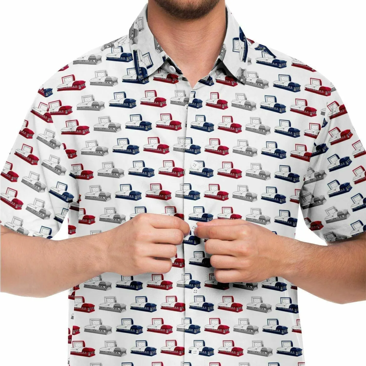 American Casketeer - Button Up Tee