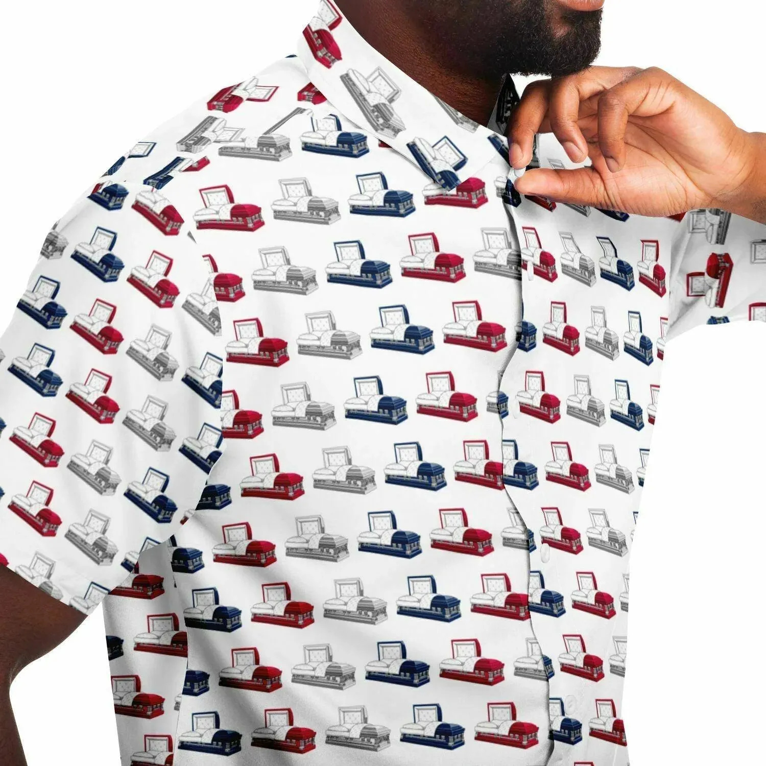 American Casketeer - Button Up Tee