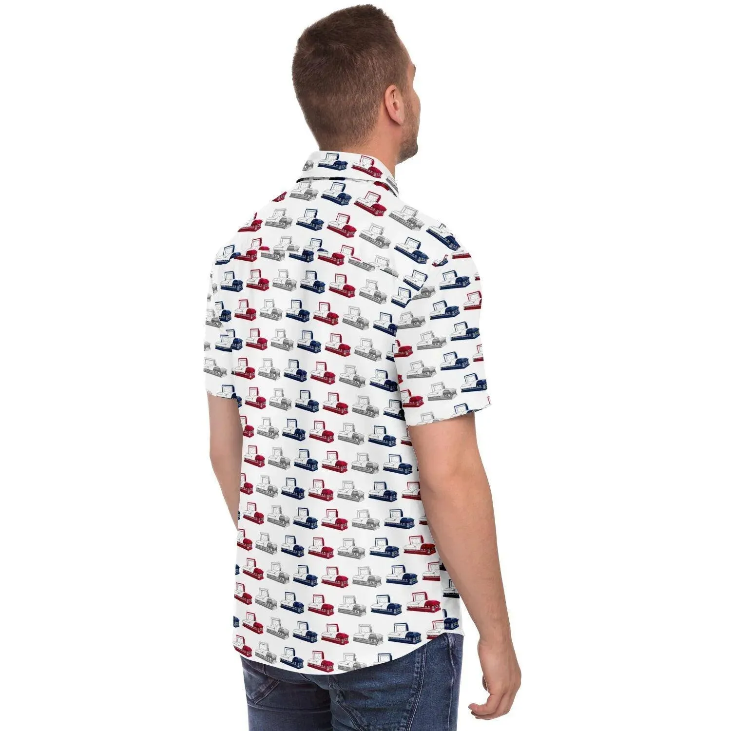 American Casketeer - Button Up Tee