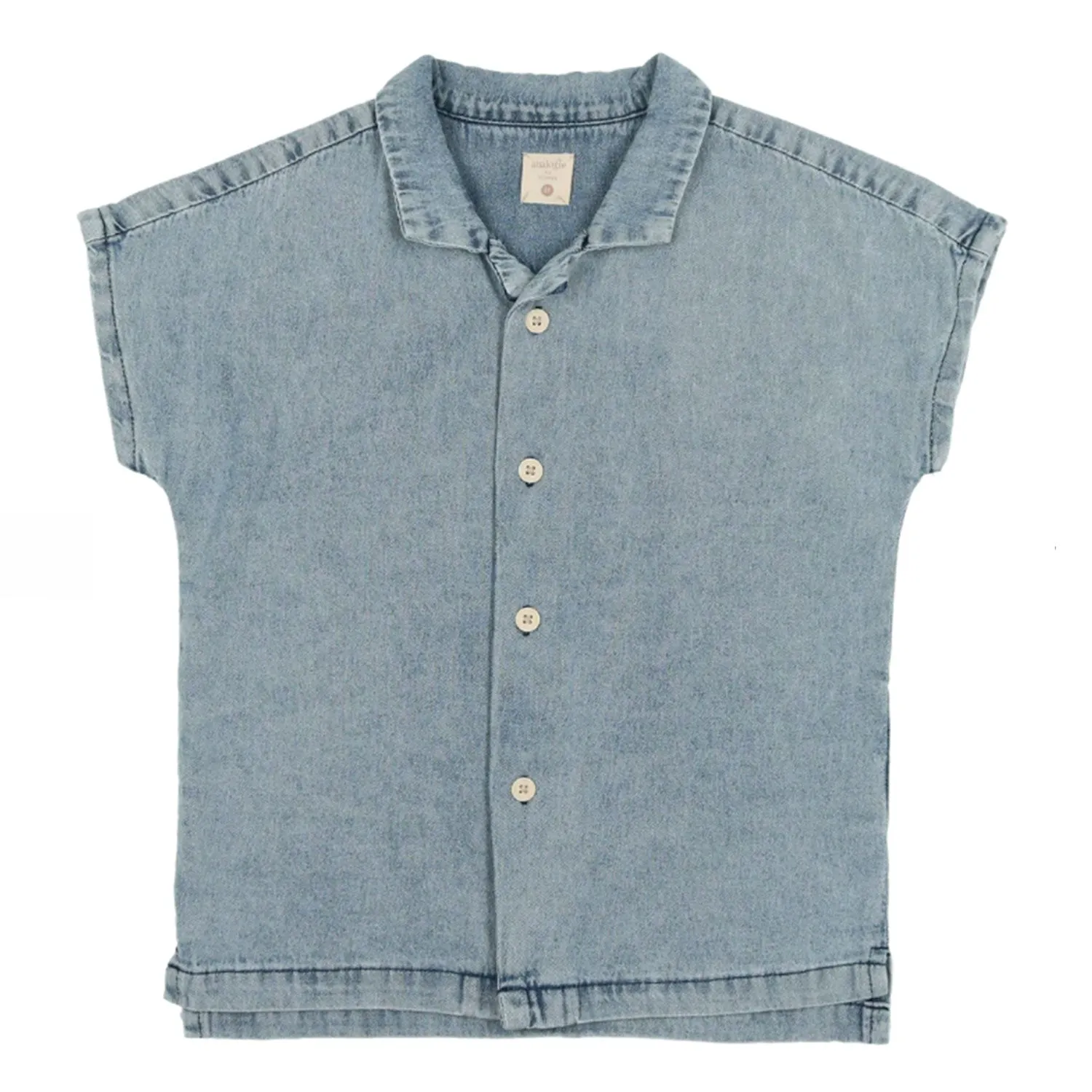 Analogie By Lil Legs Stonewash Button Down Shirt