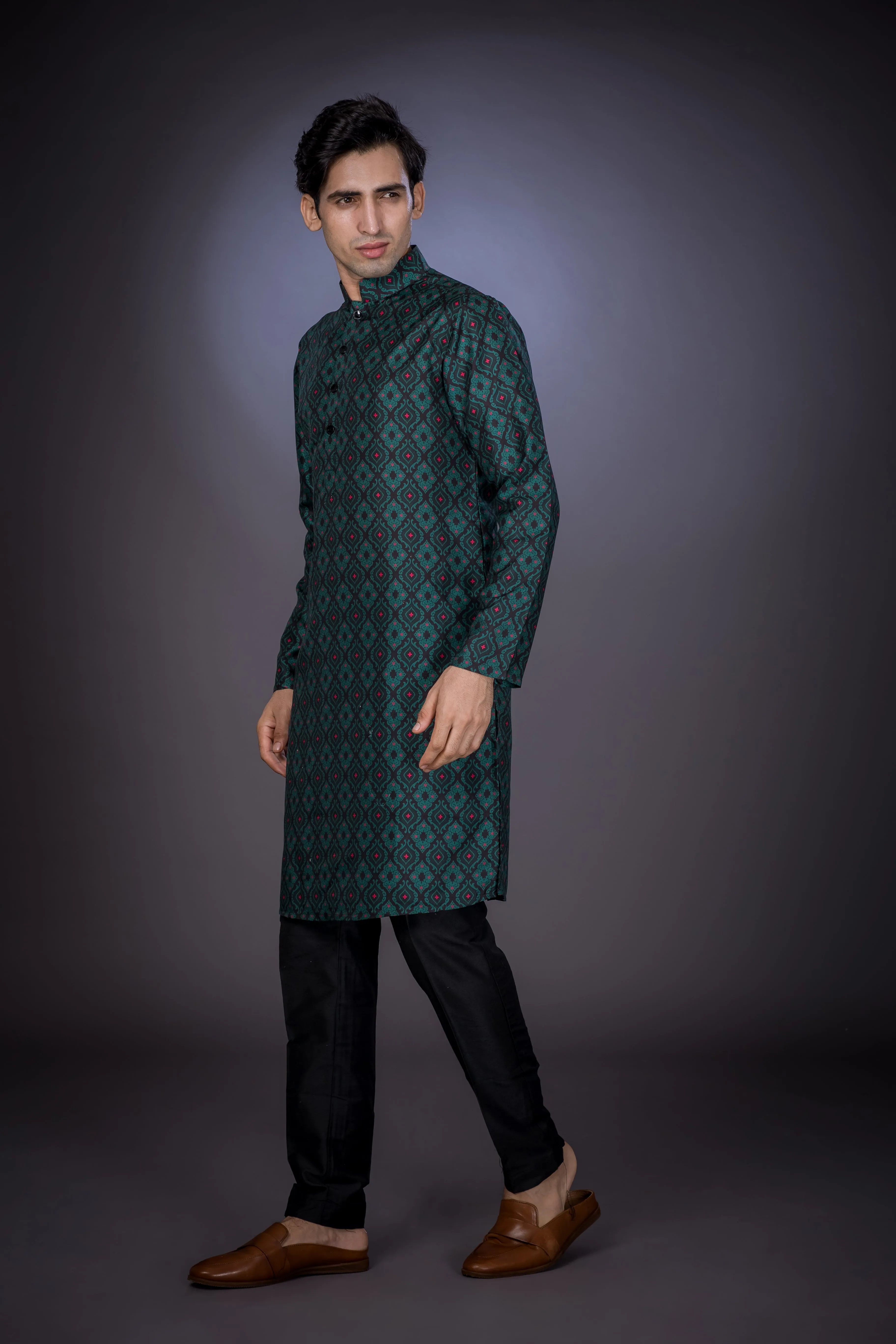 Arctic Nights - Silk Kurta