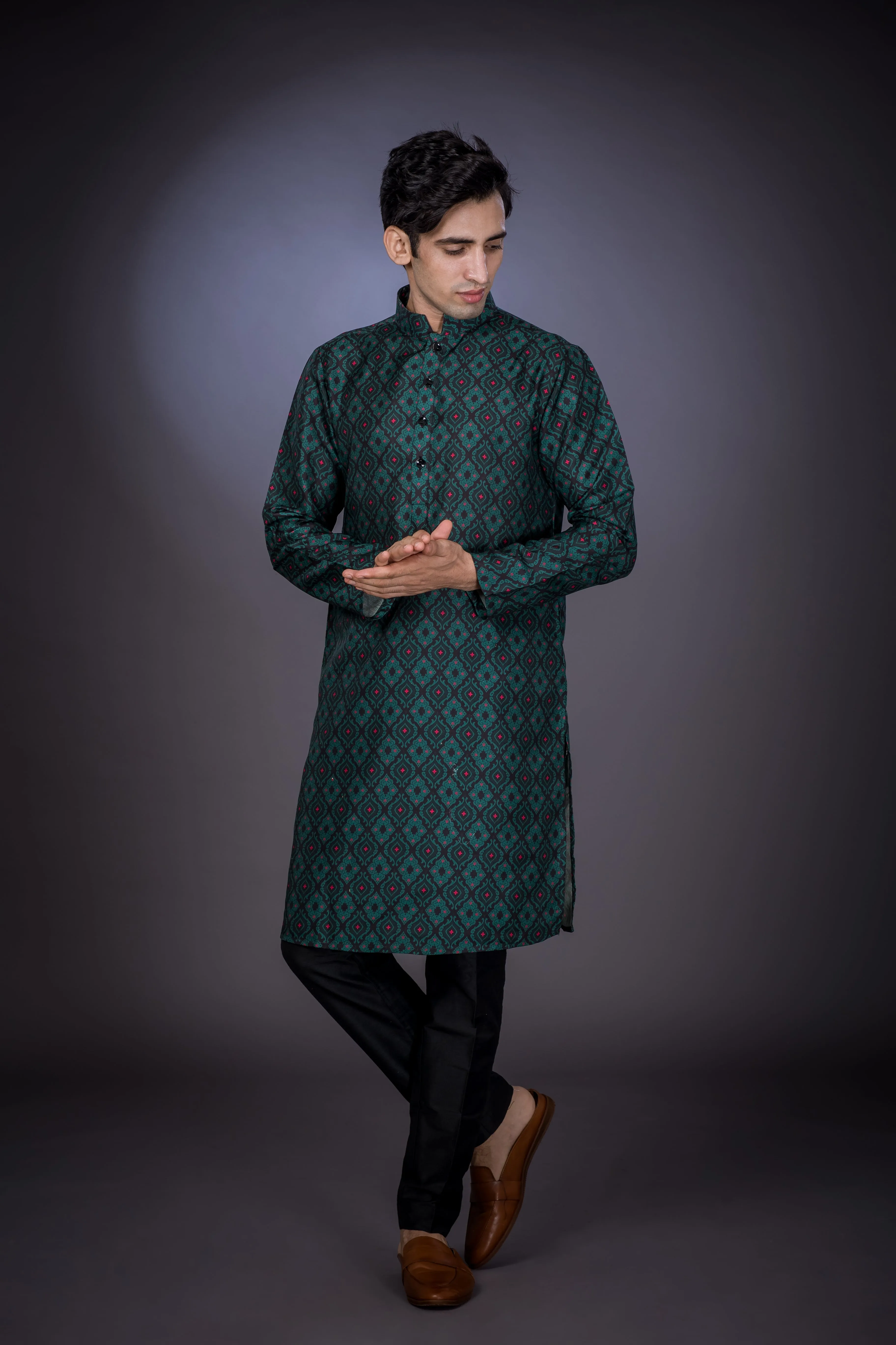 Arctic Nights - Silk Kurta