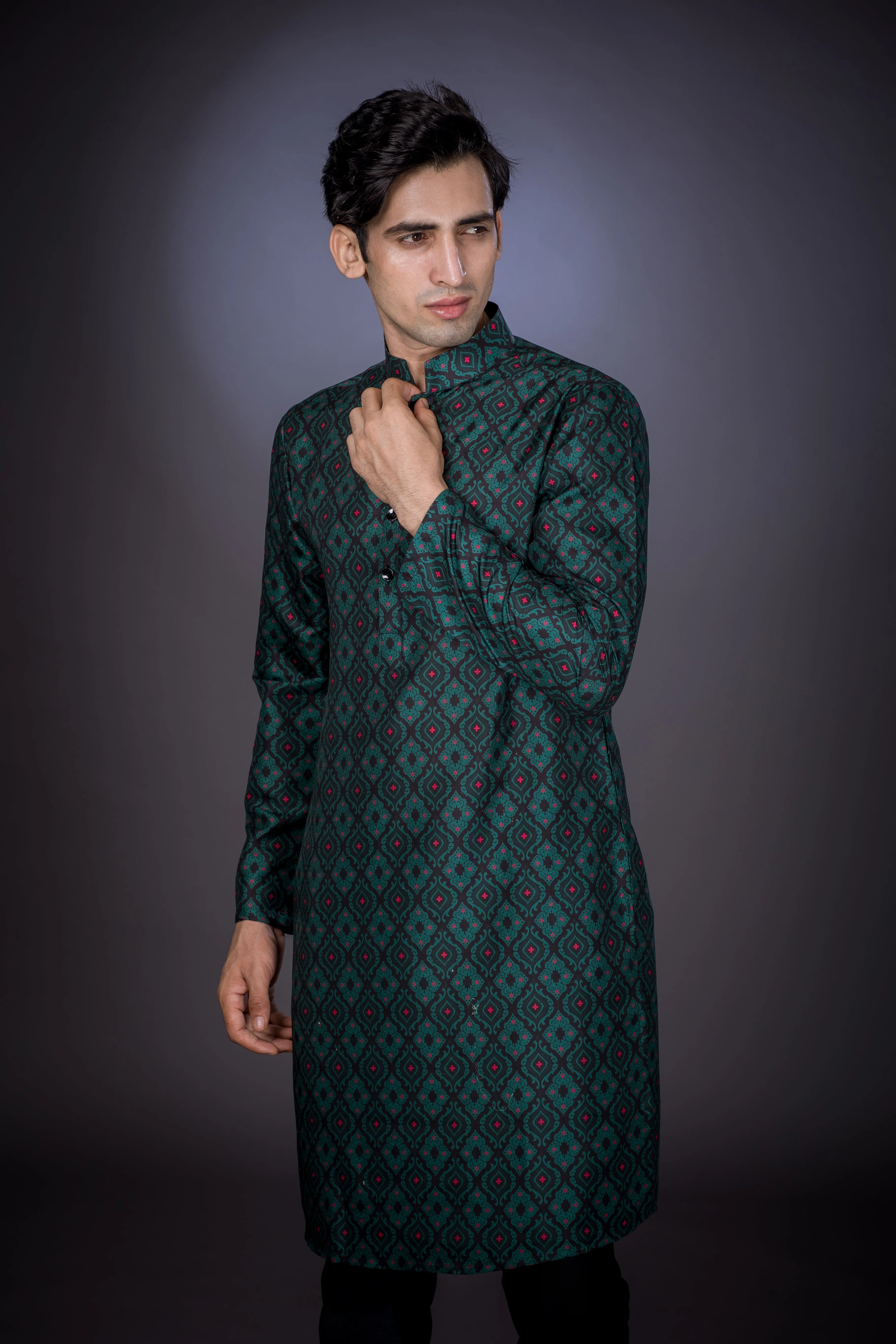 Arctic Nights - Silk Kurta