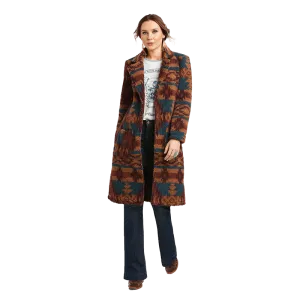 Ariat Women's Katharine Aztec Sherpa Multicolor Long Coat