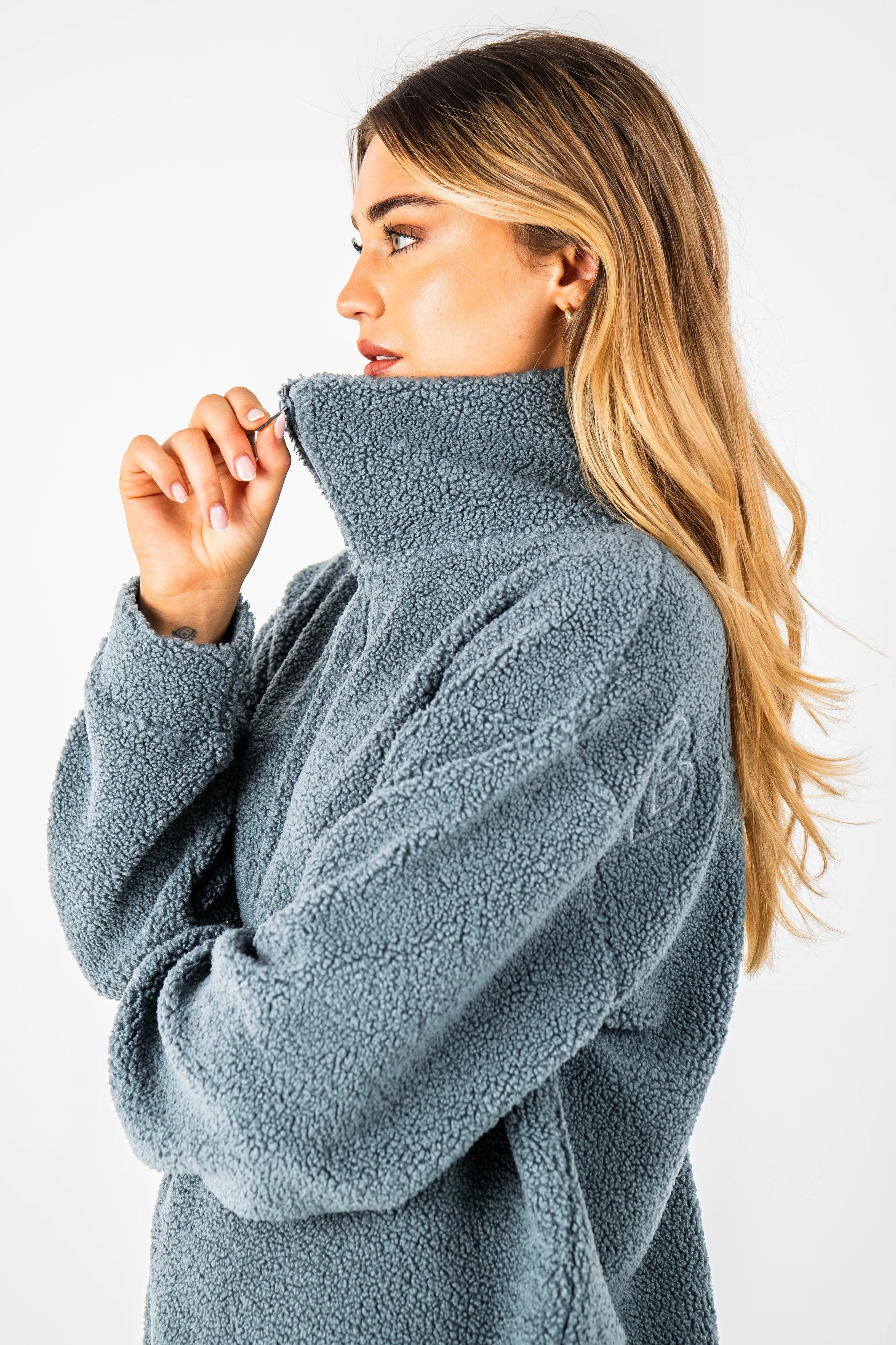 Belmore Borg Teal Jumper and Leggings Set - Cozy & Stylish Loungewear Ensemble