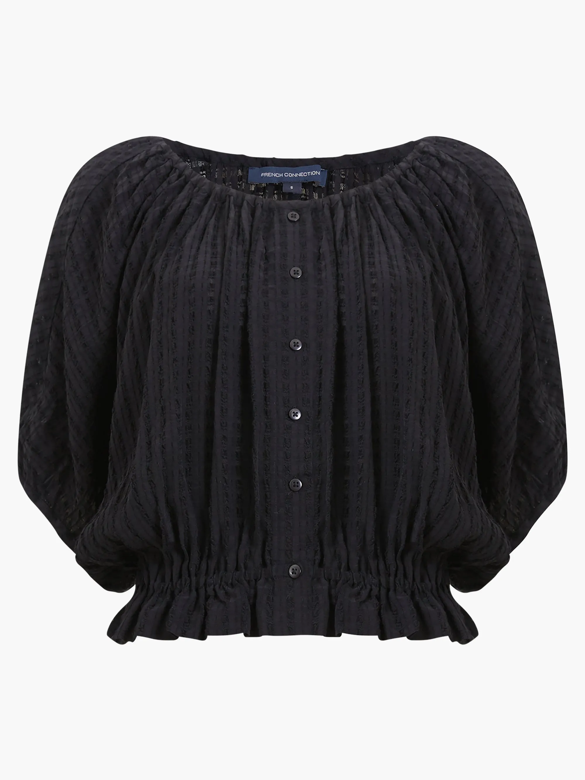 Birch Seersucker Scoop Neck Top