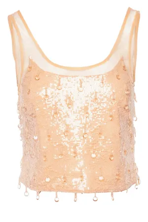 Callaway Sequin Crystal Embellished Tank