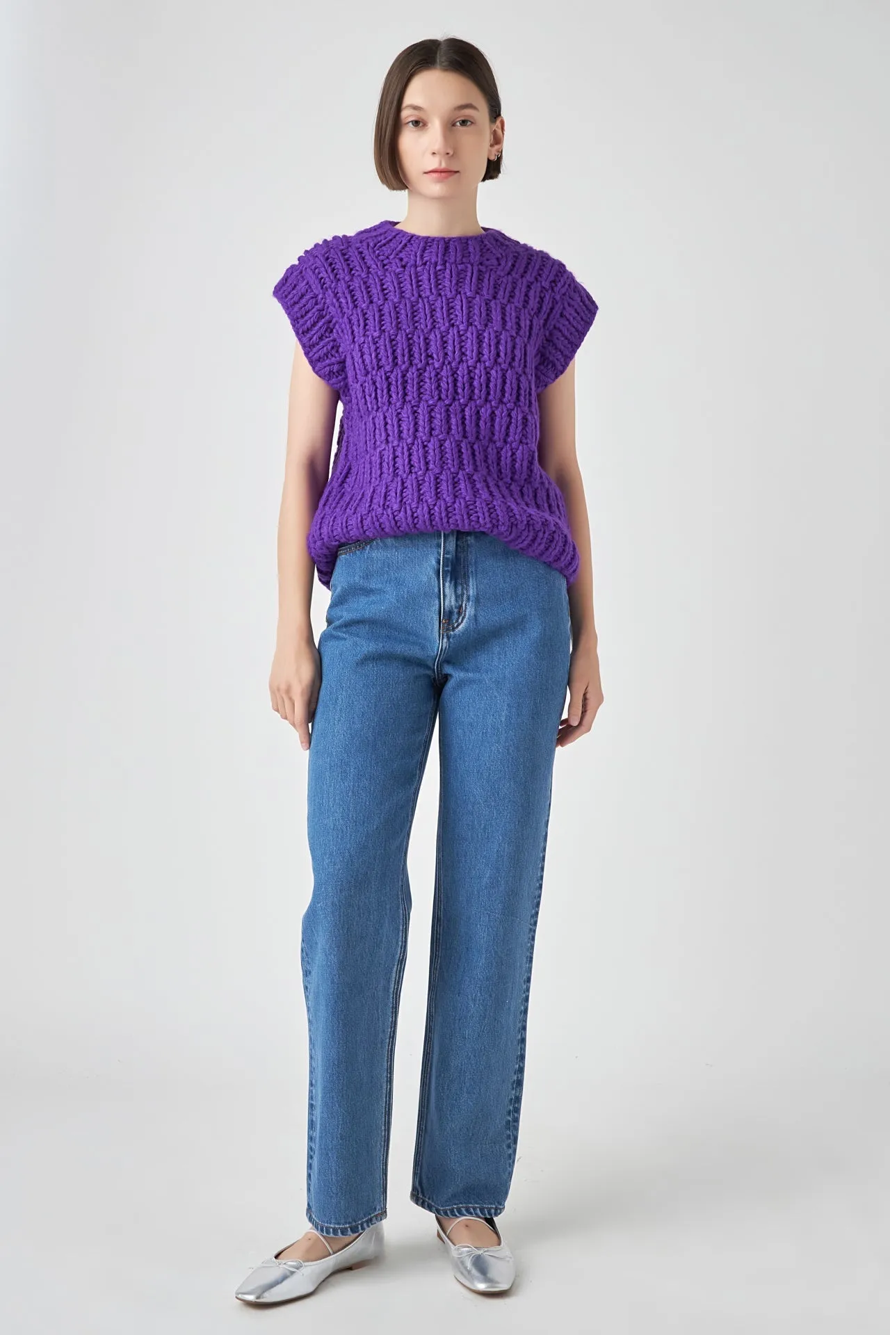 Chunky Knit Sweater Vest