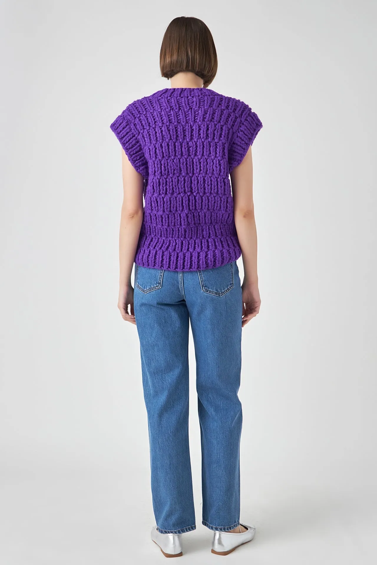 Chunky Knit Sweater Vest