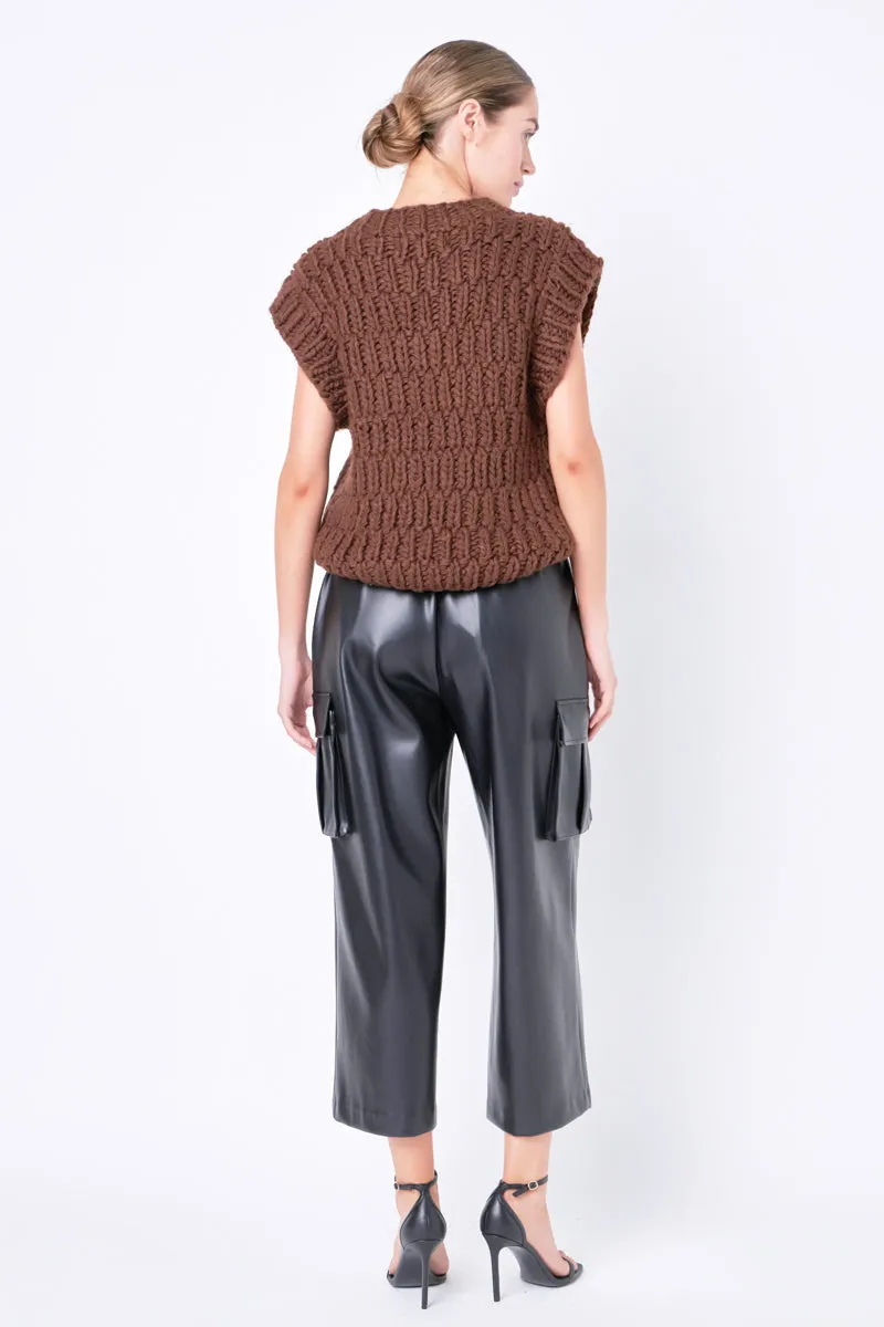 Chunky Knit Sweater Vest