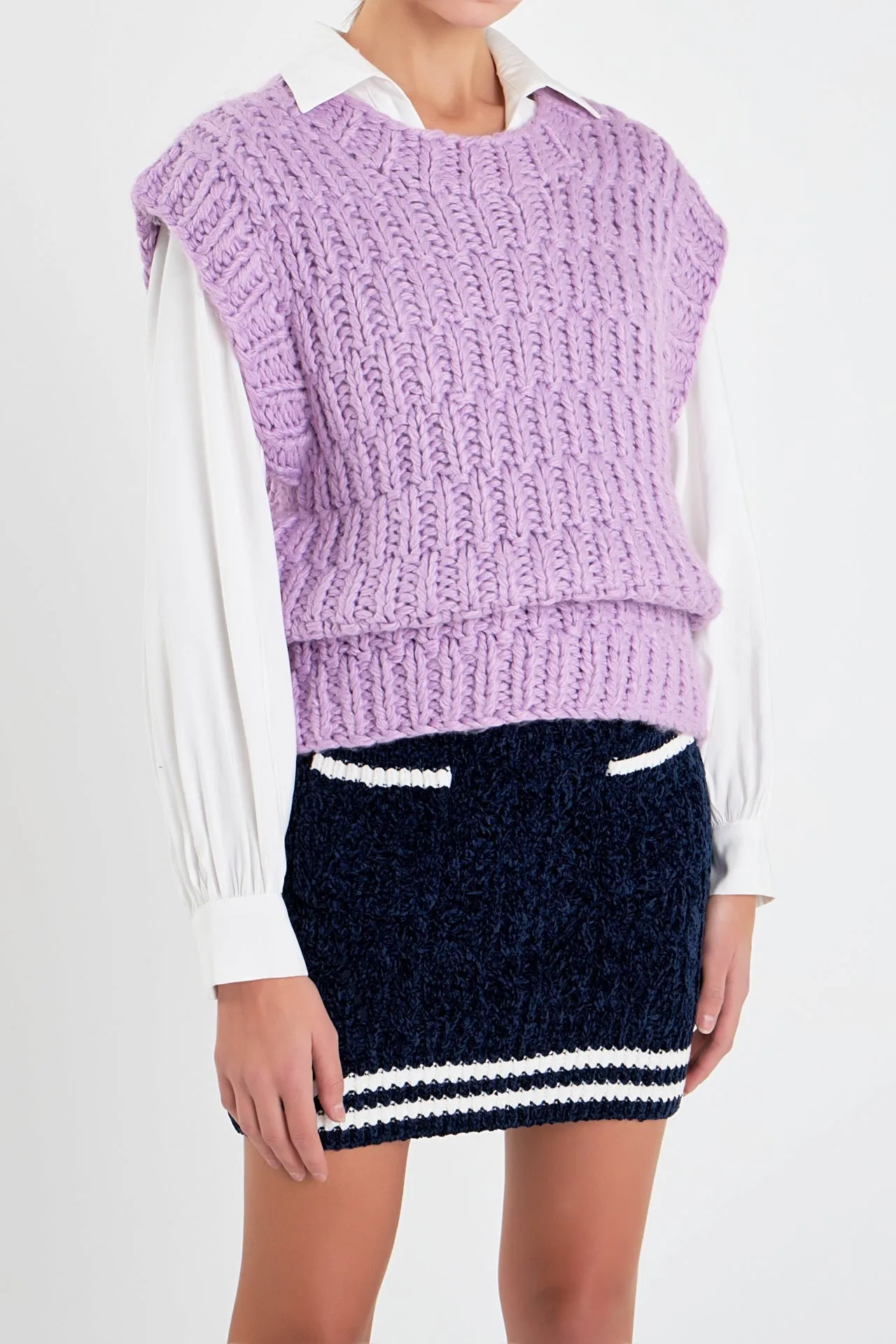 Chunky Knit Sweater Vest