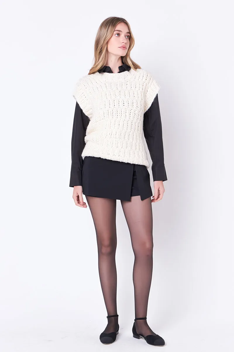 Chunky Knit Sweater Vest