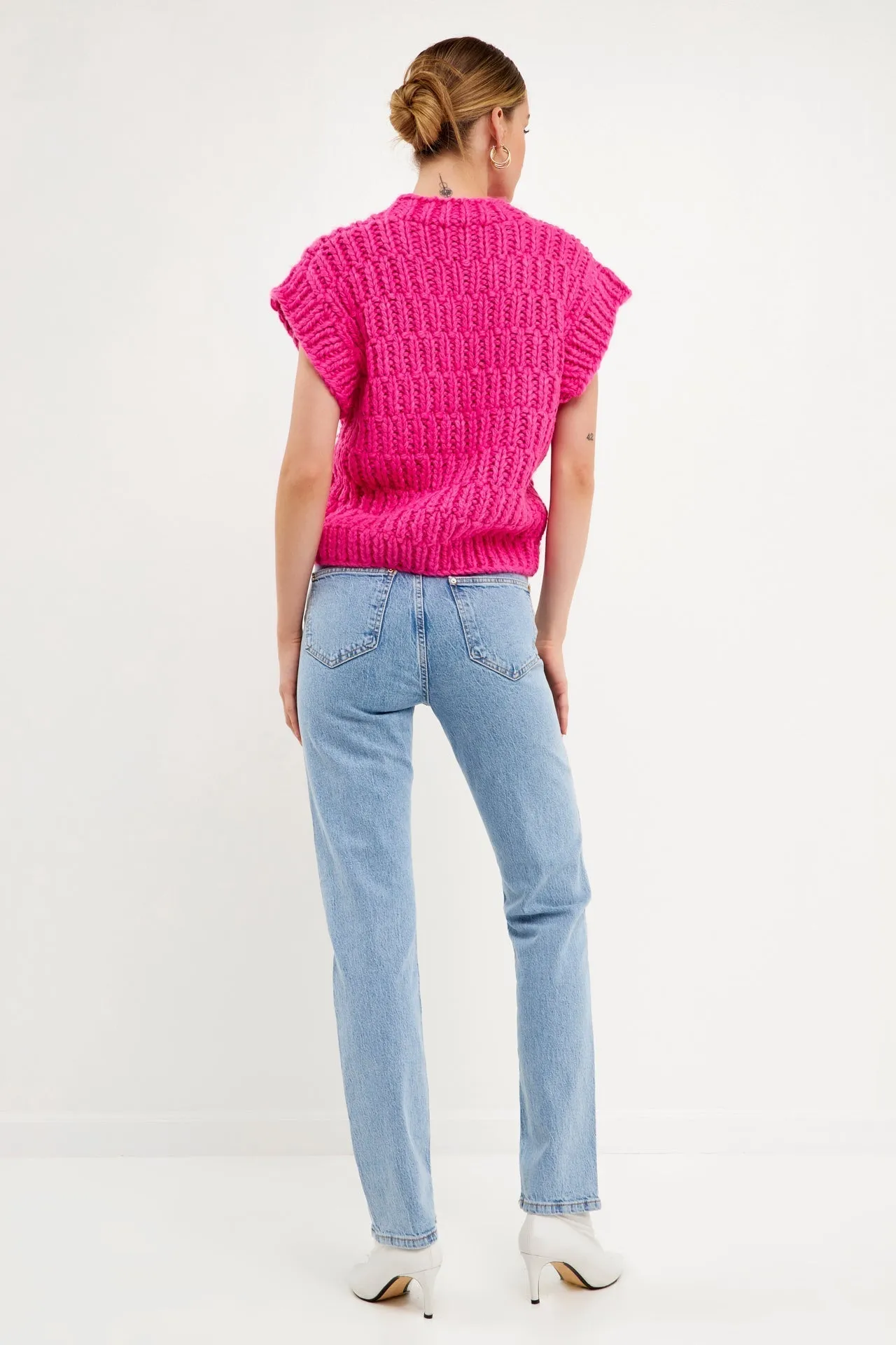 Chunky Knit Sweater Vest