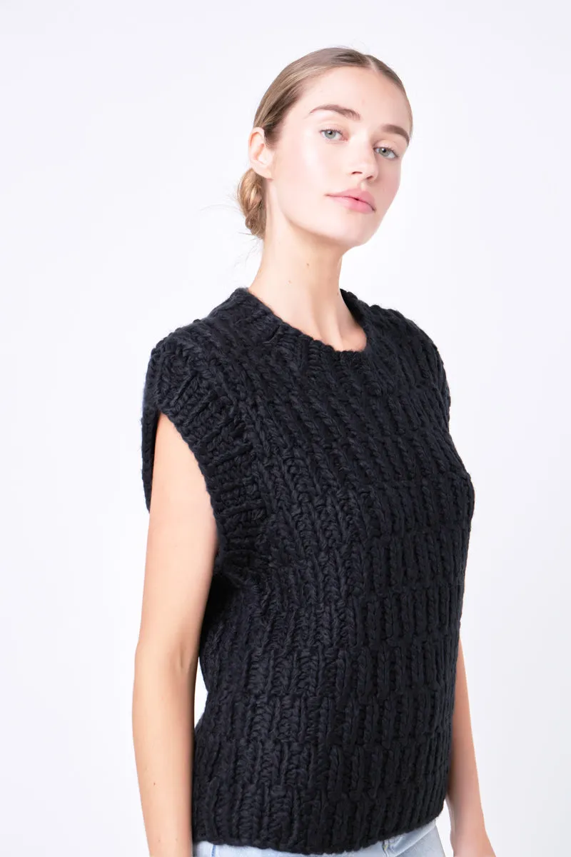 Chunky Knit Sweater Vest