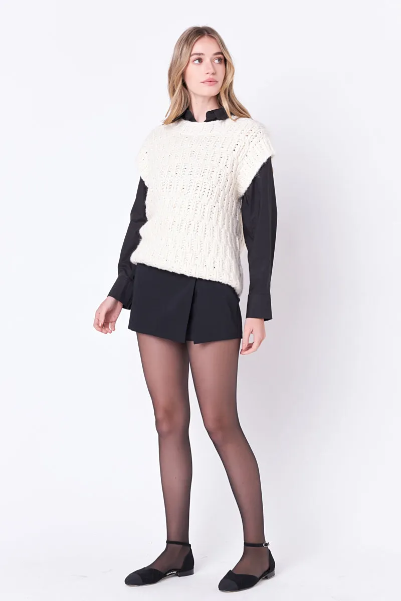 Chunky Knit Sweater Vest