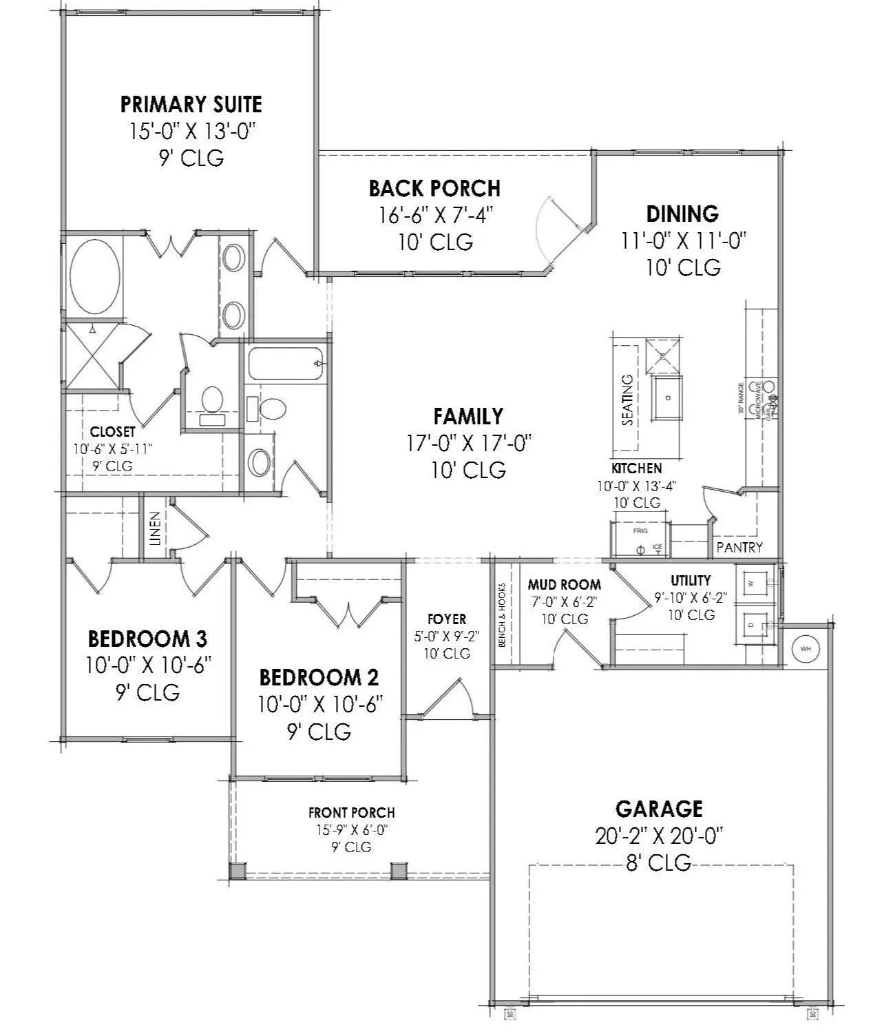 Cozy 1,517 sq. ft. home with modern design and comfort.