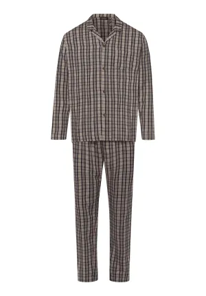 Cozy Comfort Cotton Flannel Button Front Pajama Set | Essential Stripe 75724-2389