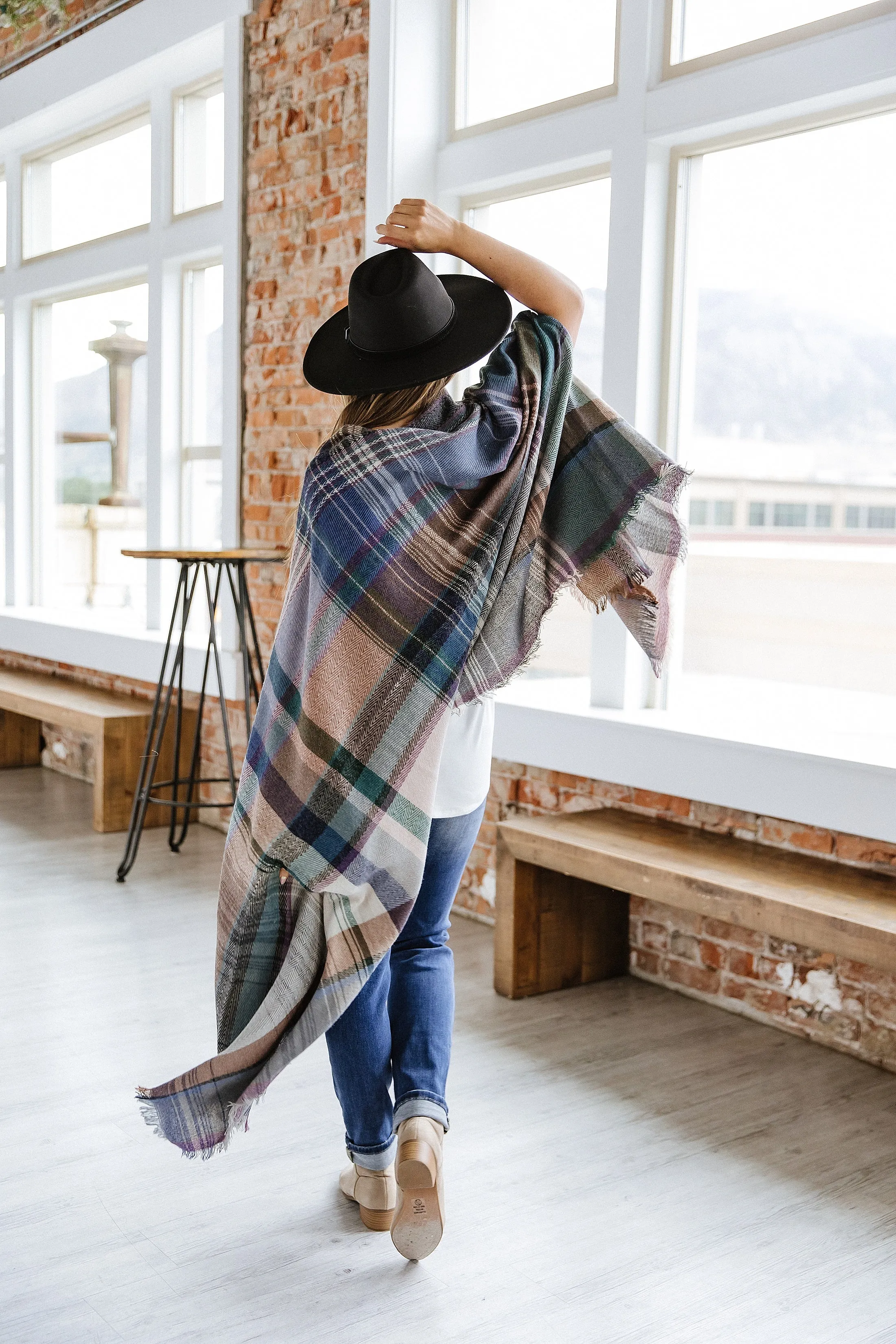 Cozy Plaid Kimono