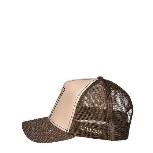 Cuadra Men's Snapback With Deer Patch Brown Cap