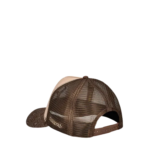 Cuadra Men's Snapback With Deer Patch Brown Cap