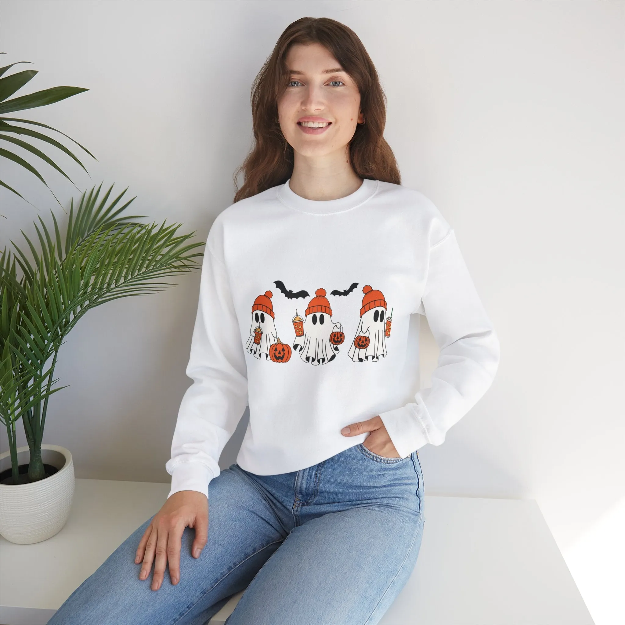 Cute Ghost Crewneck Sweatshirt