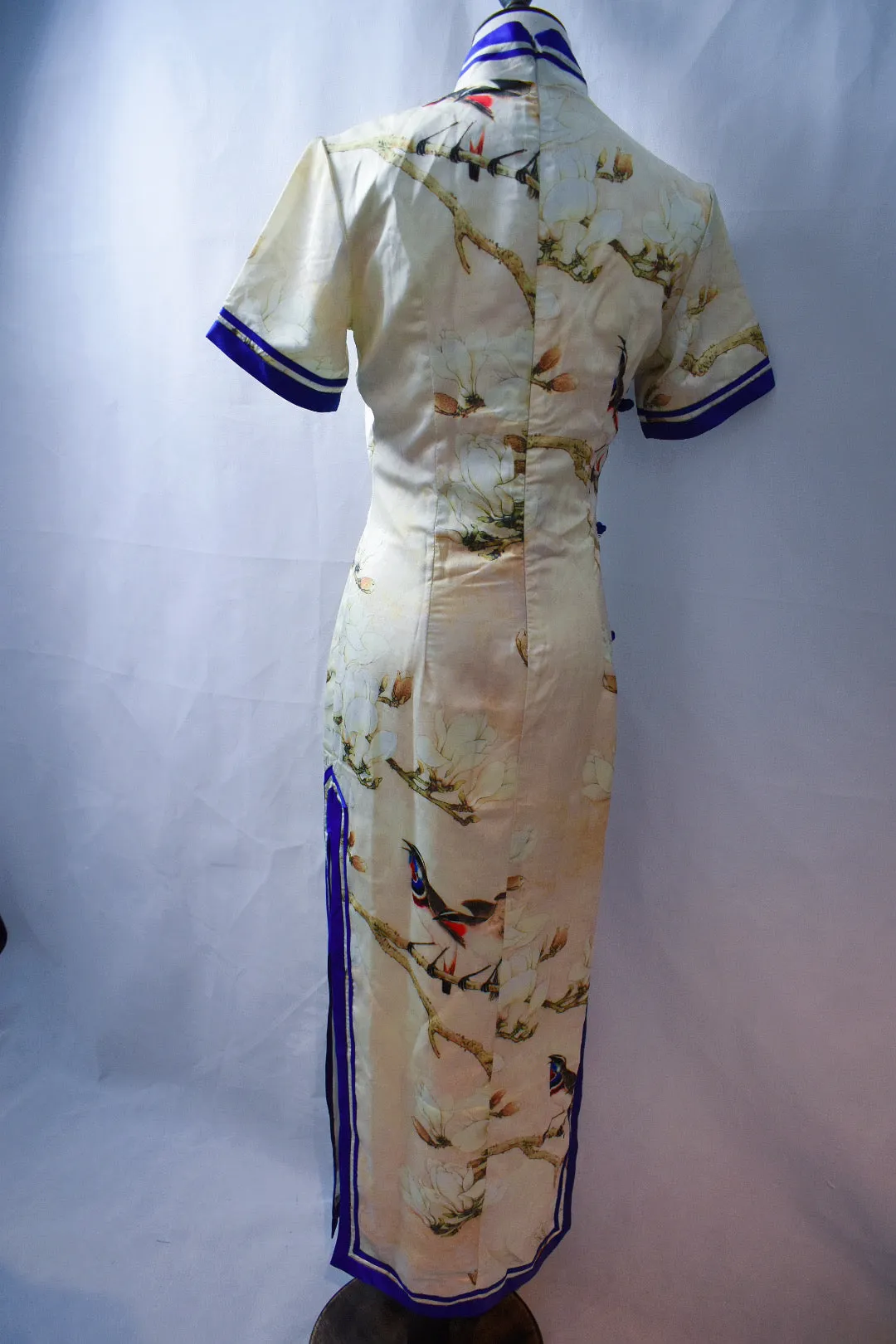 Elegant Silk QiPao/Cheongsam 90/76/96, length 133