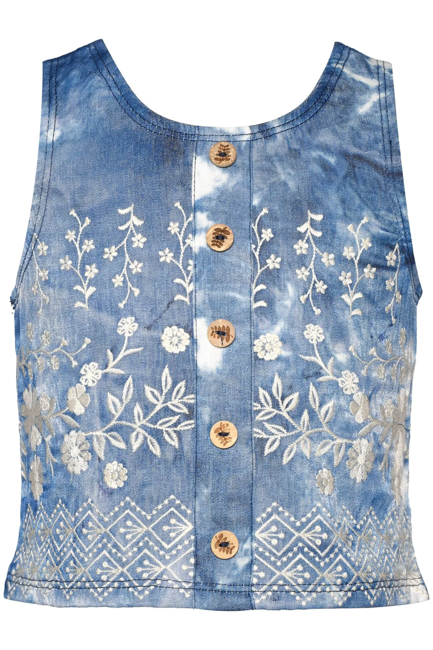 Embroidered Mini Skirt