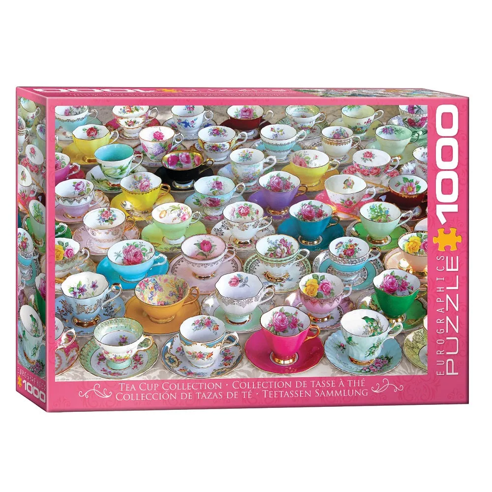 EuroGraphics Tea Cup Collection from The Vintage Table 1000-Piece Puzzle
