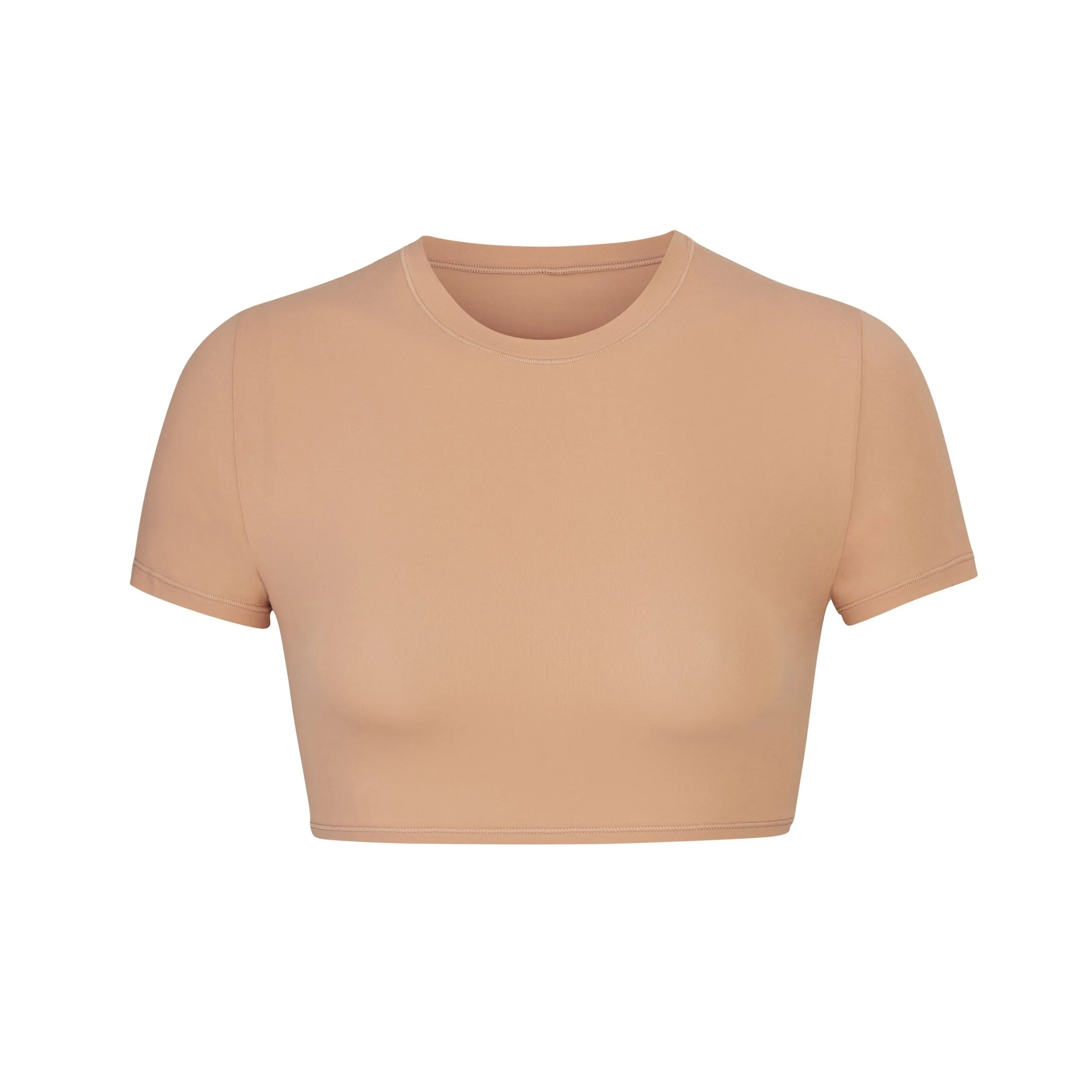 FITS EVERYBODY SUPER CROPPED T-SHIRT | OCHRE