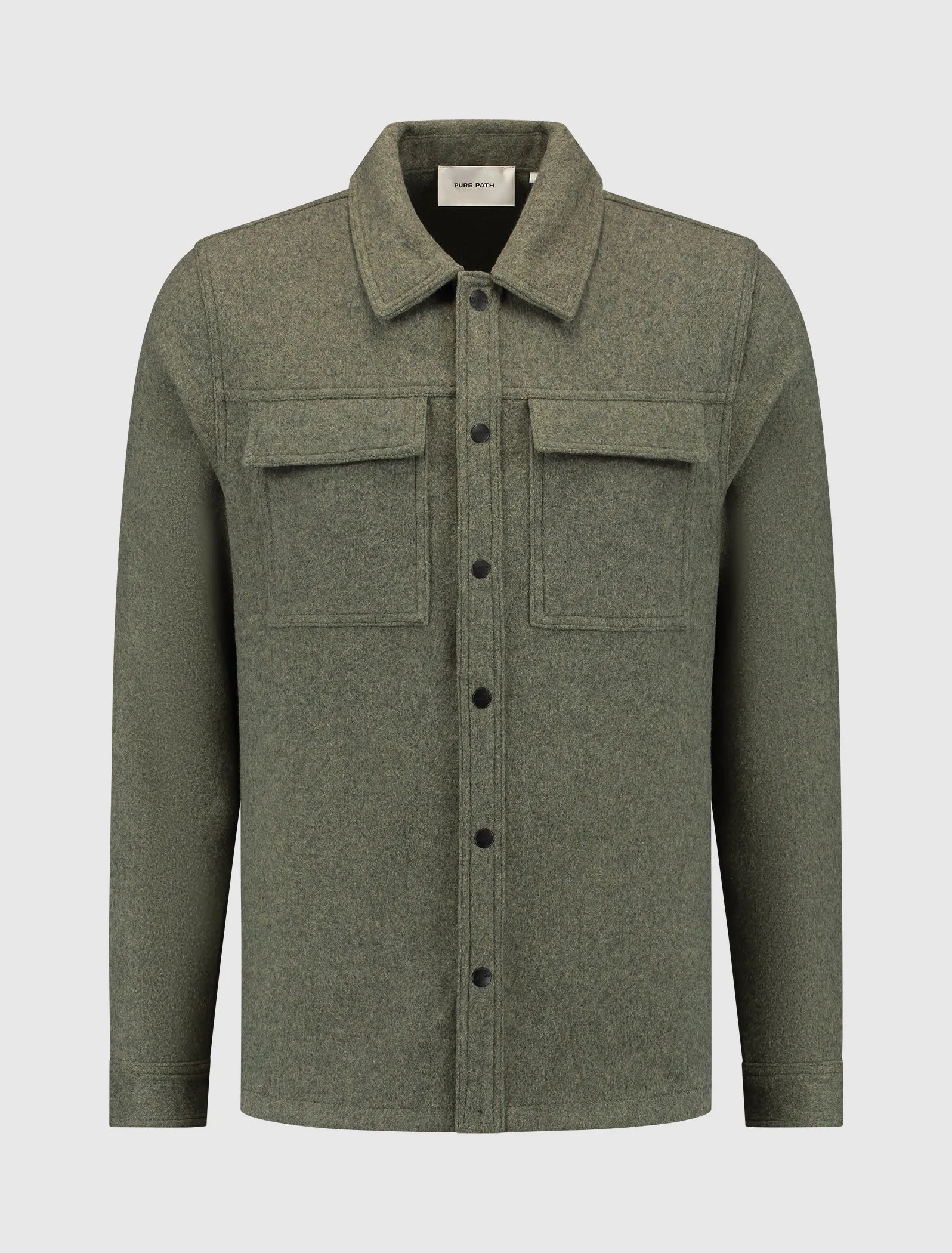 Flannel Overshirt | Army Green