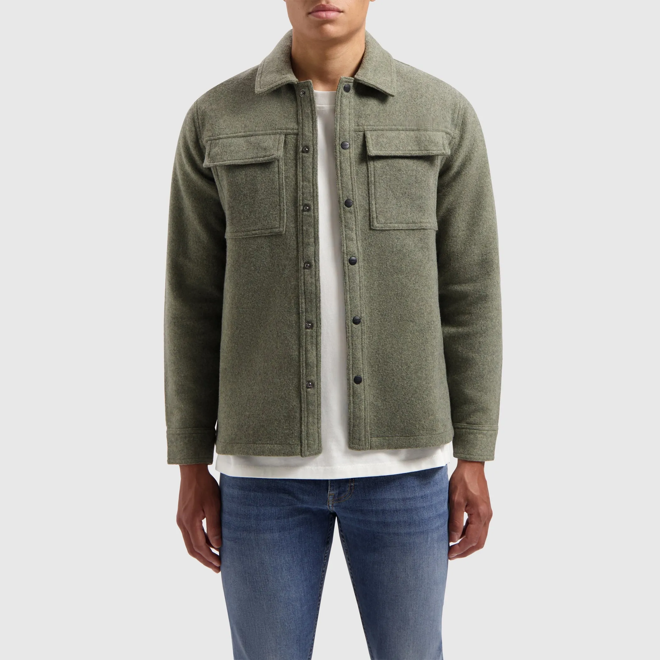 Flannel Overshirt | Army Green