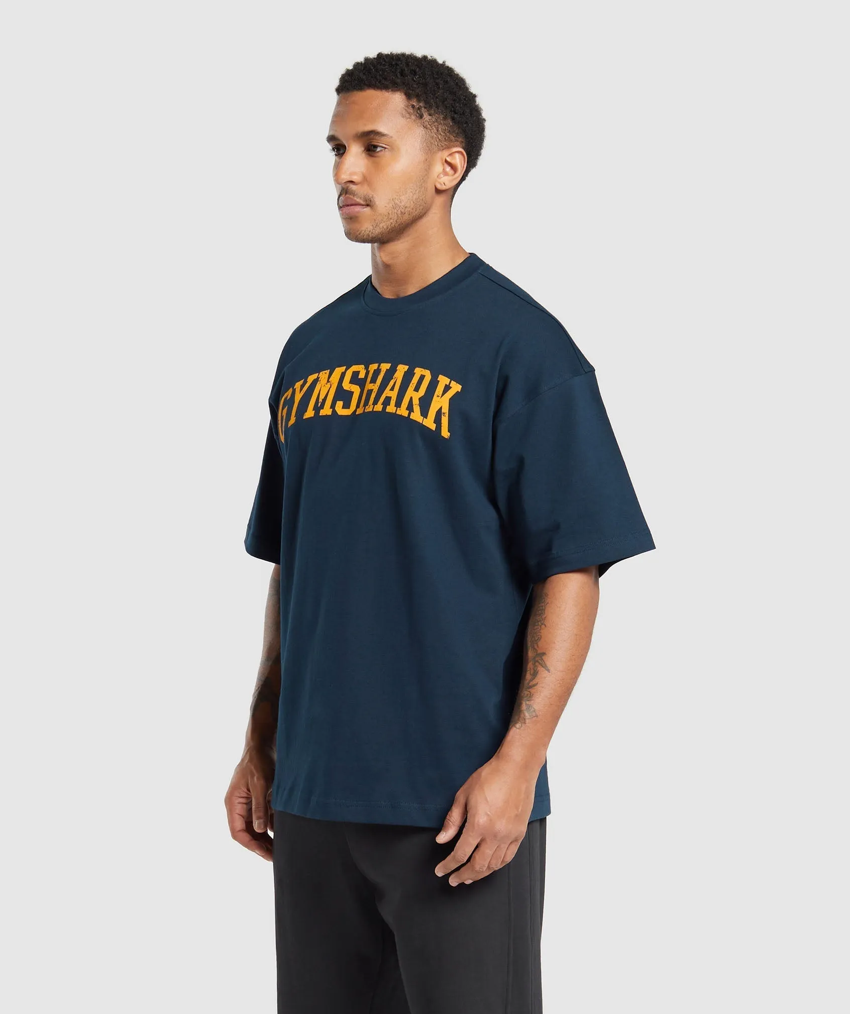 Gymshark Collegiate T-Shirt - Navy