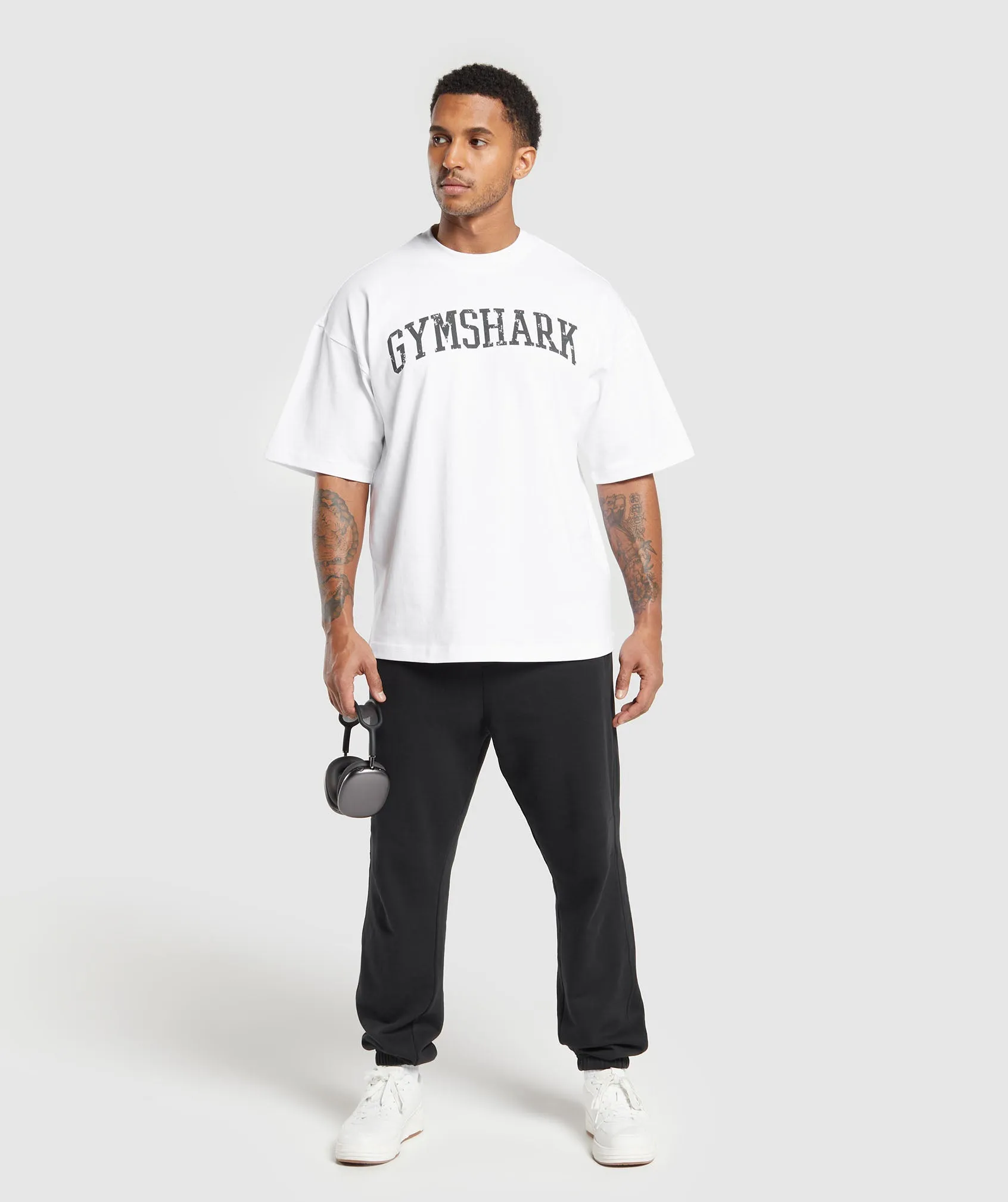 Gymshark Collegiate T-Shirt - White