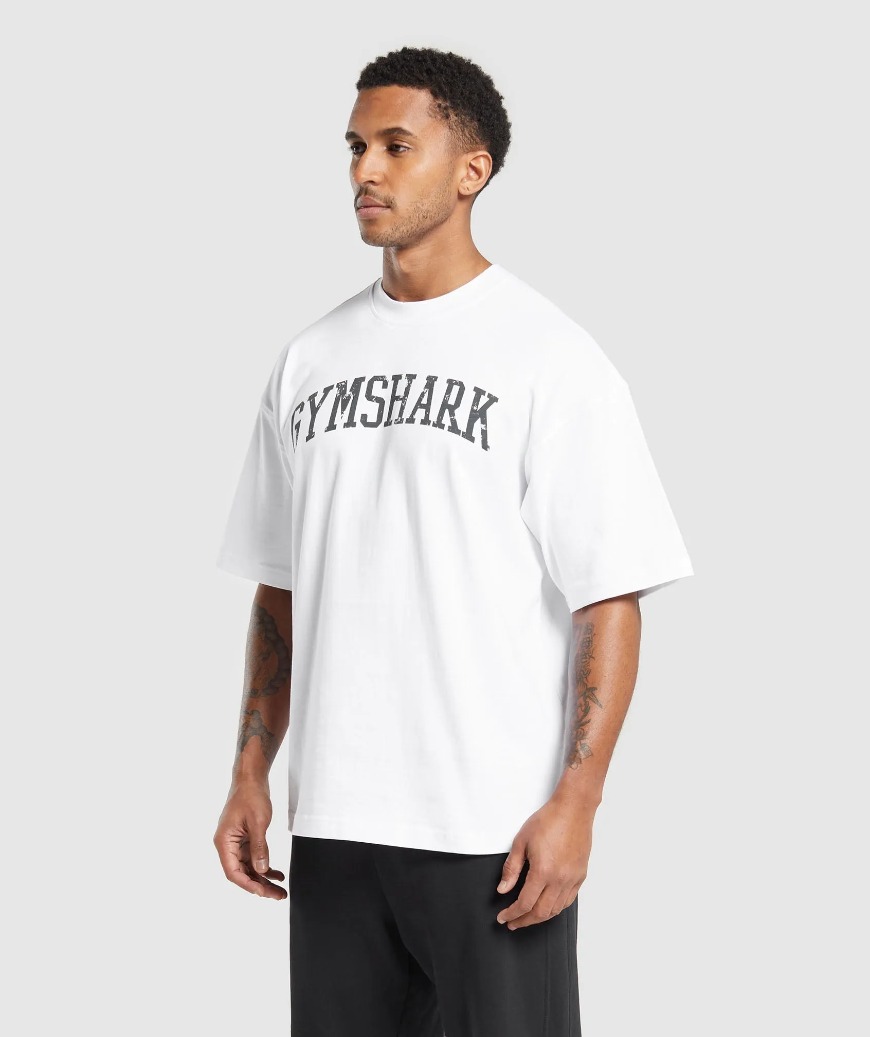 Gymshark Collegiate T-Shirt - White