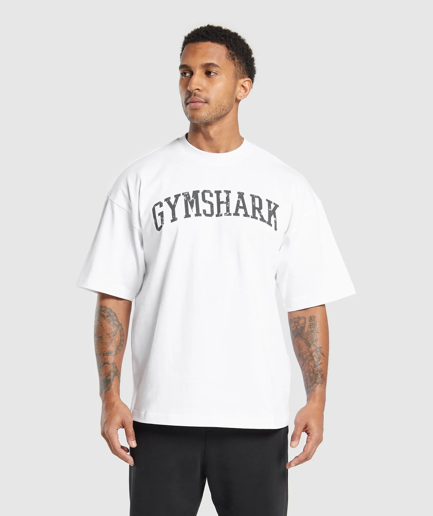 Gymshark Collegiate T-Shirt - White