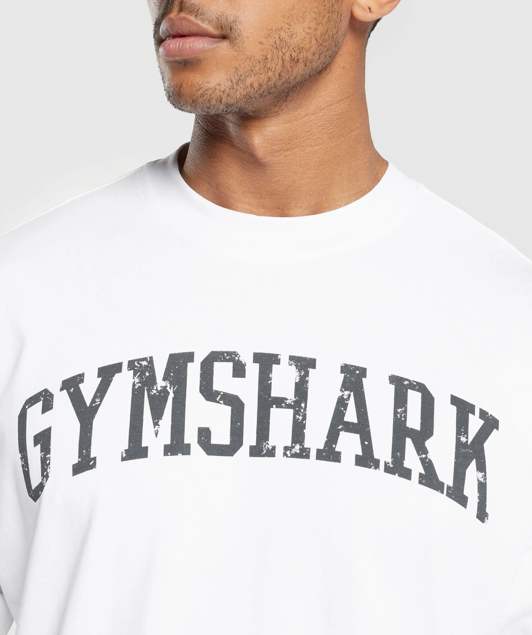 Gymshark Collegiate T-Shirt - White