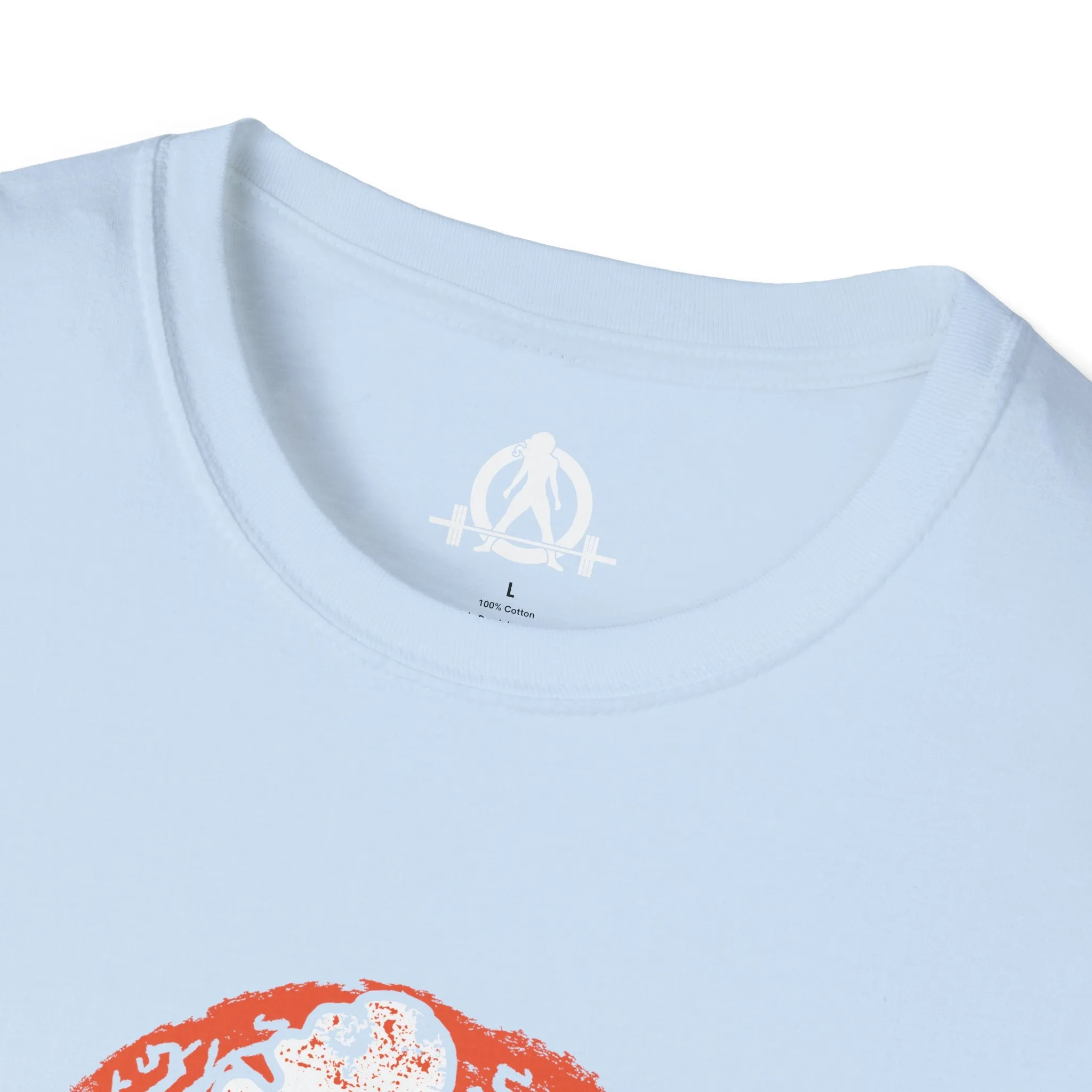 Halloween Graveyard  - Unisex Softstyle T-Shirt - White Logo - Plain Back