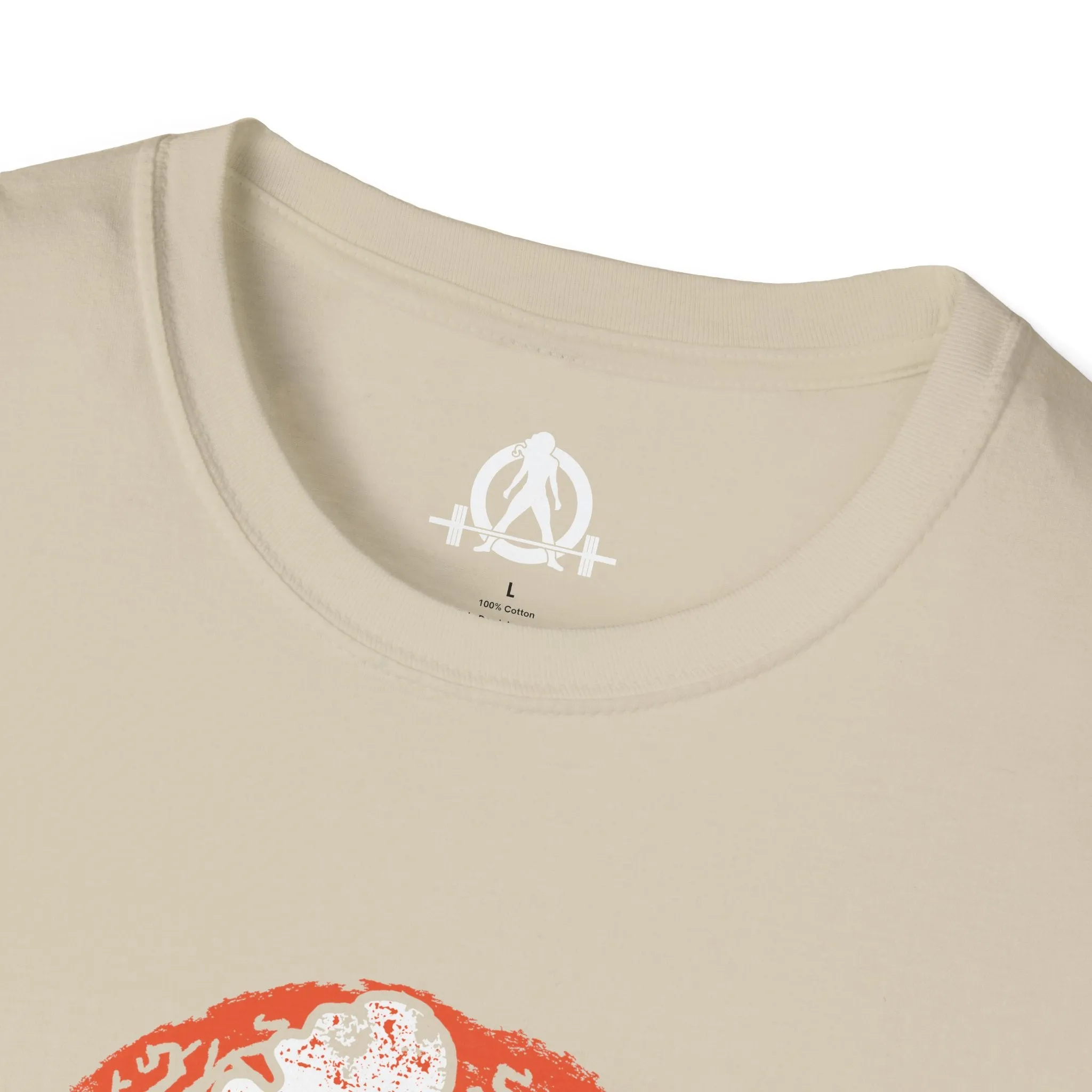Halloween Graveyard  - Unisex Softstyle T-Shirt - White Logo - Plain Back
