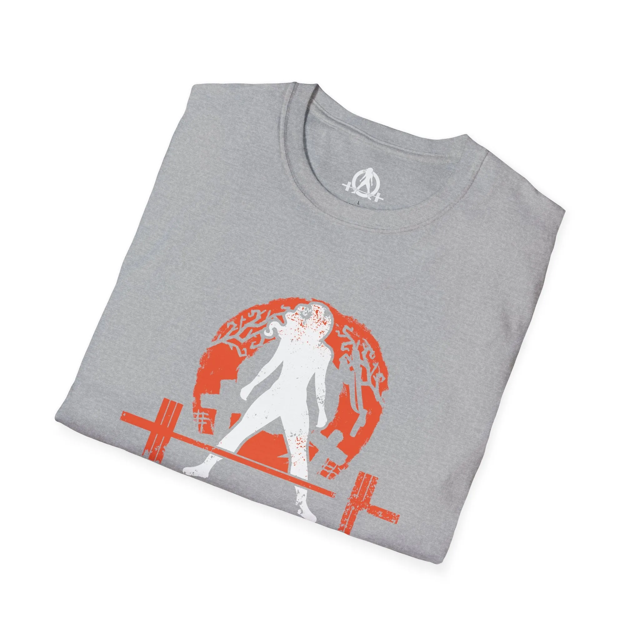 Halloween Graveyard  - Unisex Softstyle T-Shirt - White Logo - Plain Back