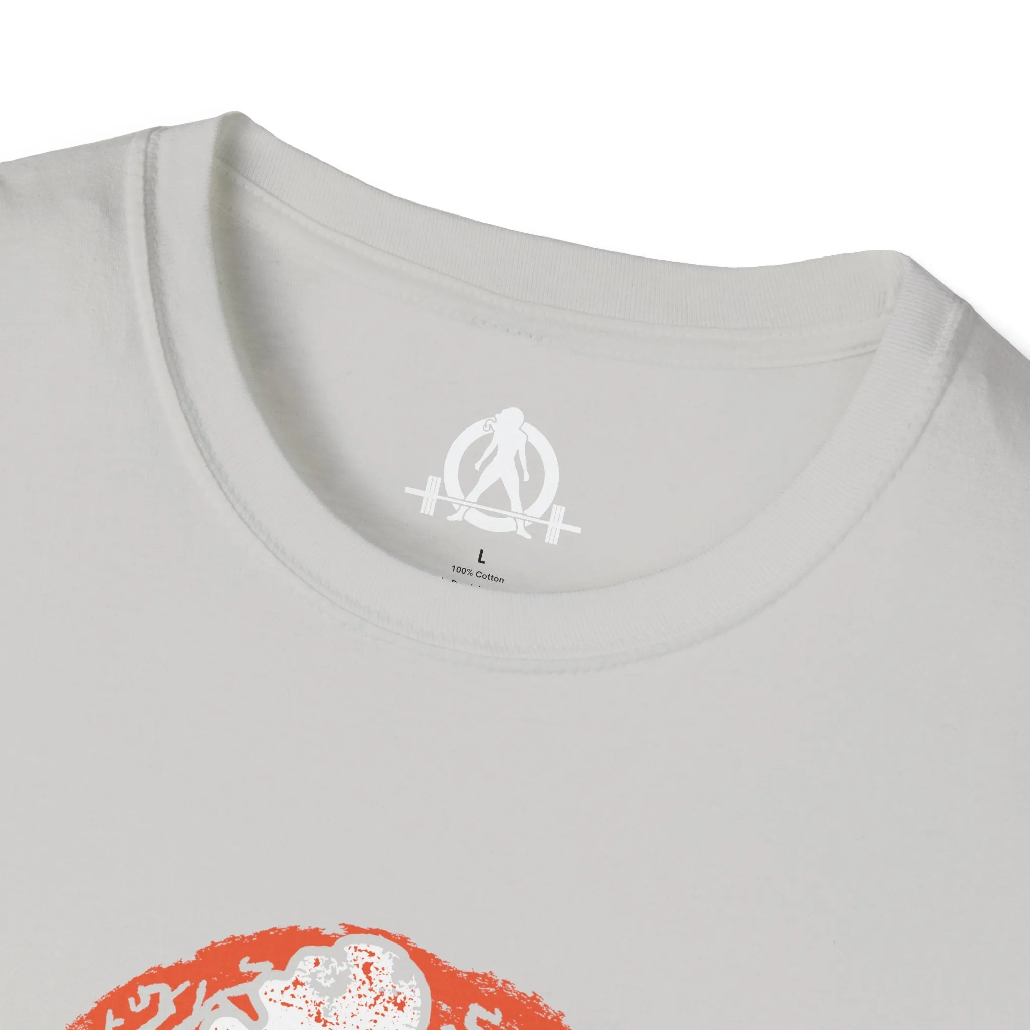 Halloween Graveyard  - Unisex Softstyle T-Shirt - White Logo - Plain Back