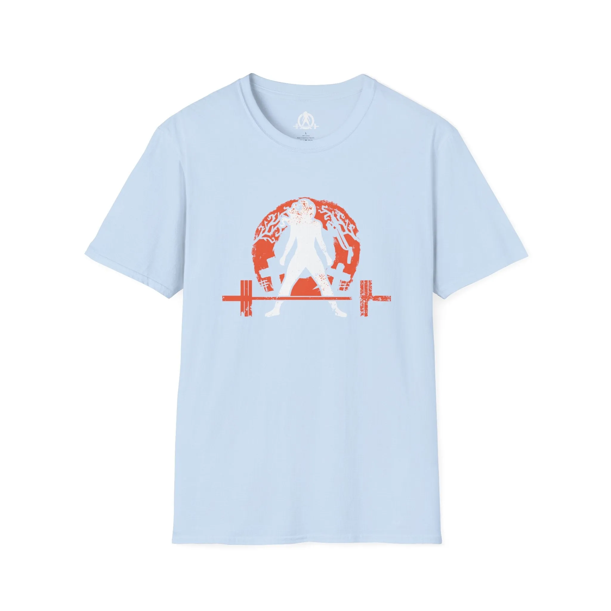 Halloween Graveyard  - Unisex Softstyle T-Shirt - White Logo - Plain Back