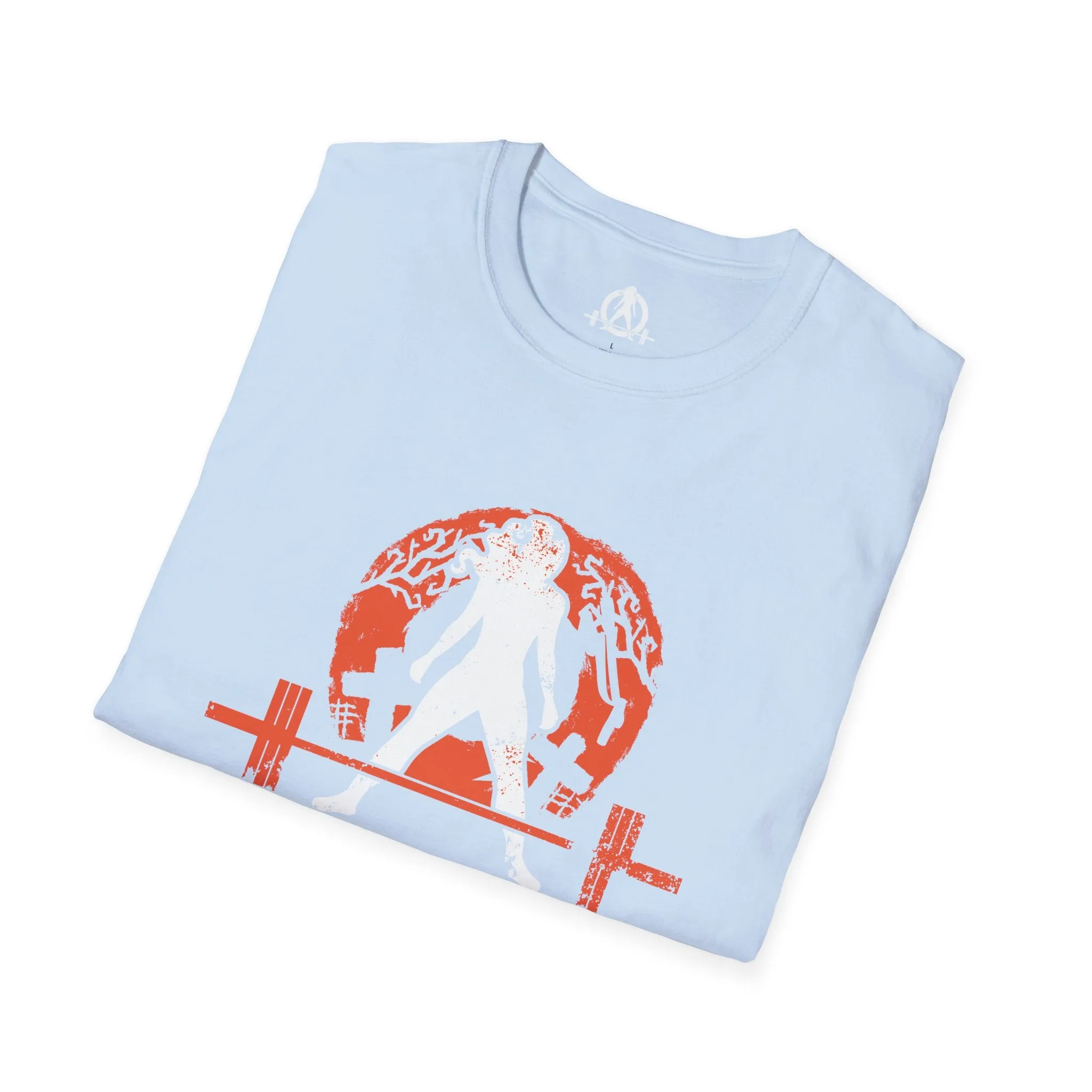 Halloween Graveyard  - Unisex Softstyle T-Shirt - White Logo - Plain Back