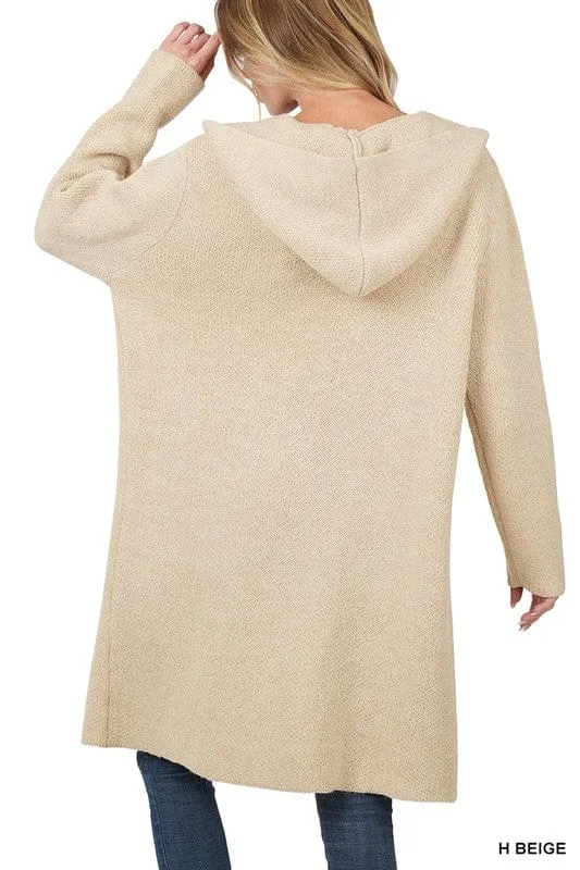 Hooded Open Front Cardigan *Online Only*