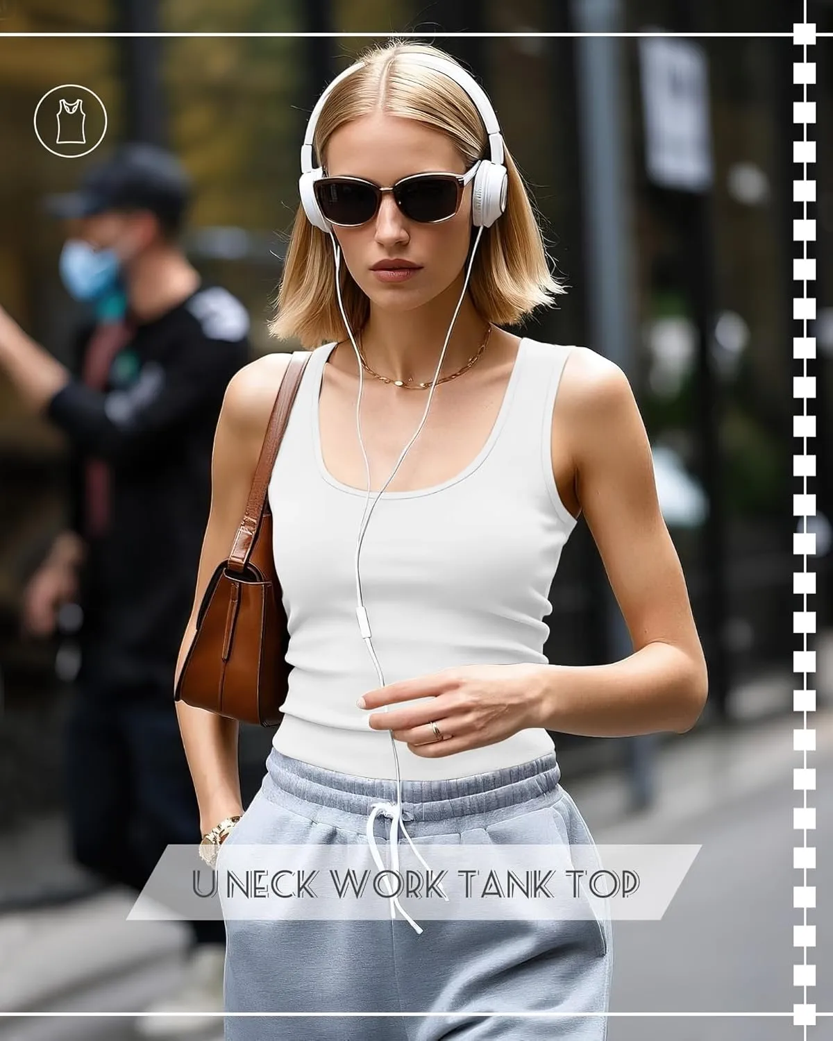 Huukeay 3 Pack Women's Racerback Tank Tops, Cotton Sleeveless Undershirt Tanks Slim Fit Stretch Yoga Workout Summer Top