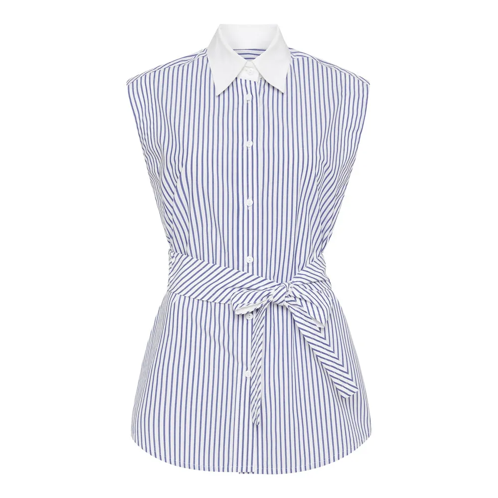 Justin Stripe Sleeveless Shirt