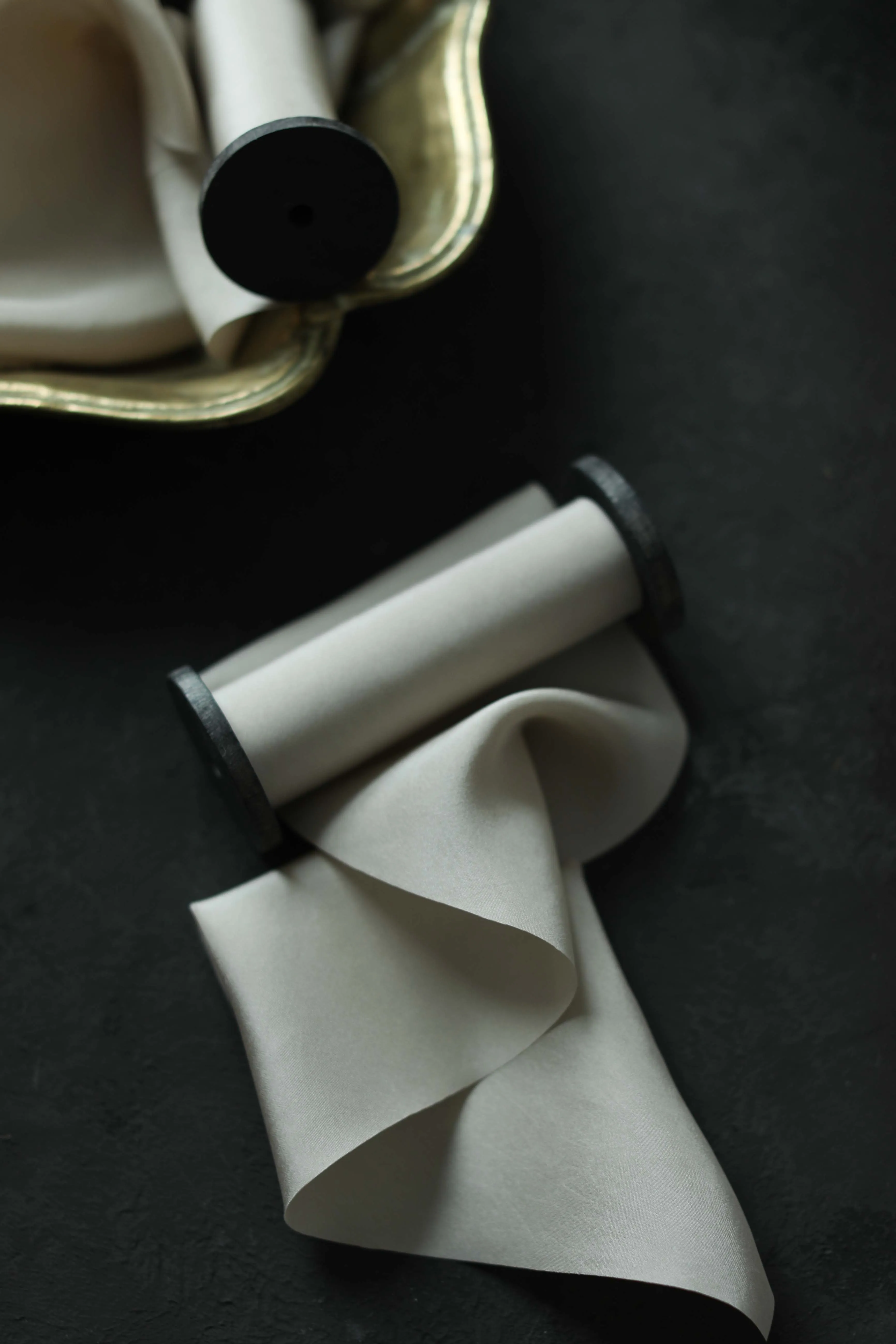 Light Champagne Silk Ribbon {Seconds}