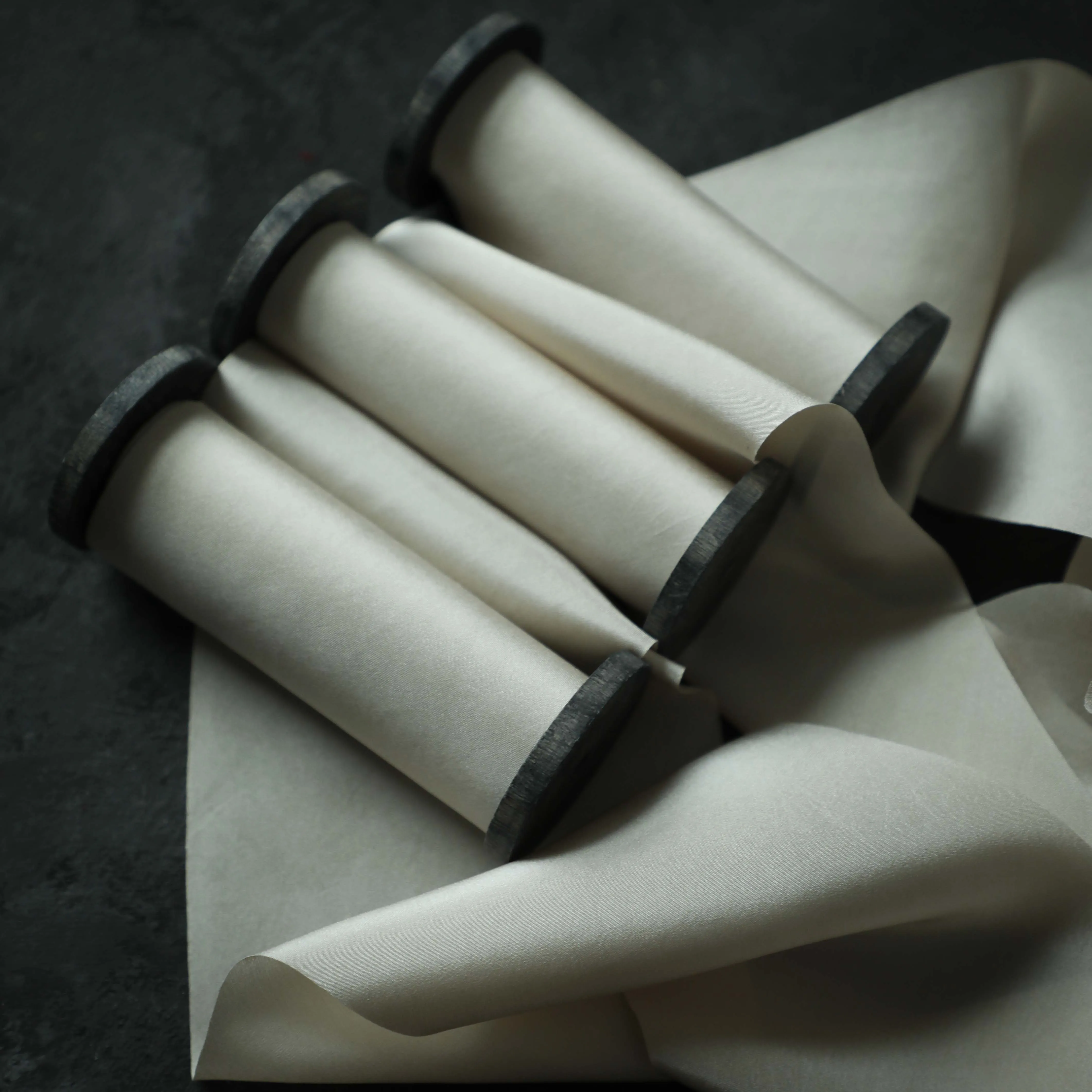 Light Champagne Silk Ribbon {Seconds}