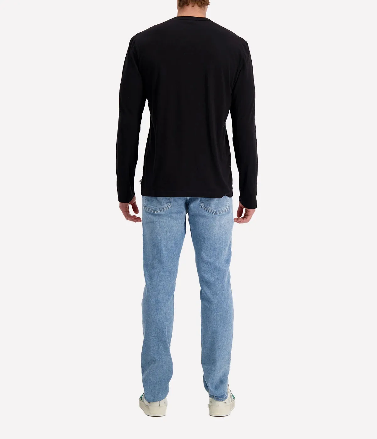 Long Sleeve Crew in Black