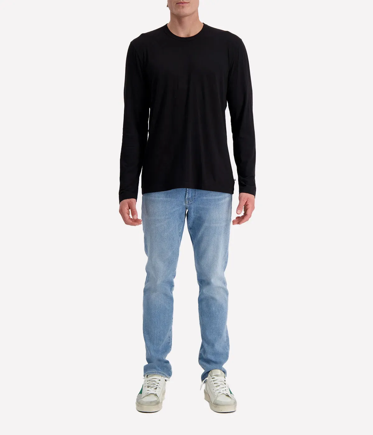 Long Sleeve Crew in Black
